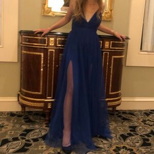 Dark Blue Prom Dress